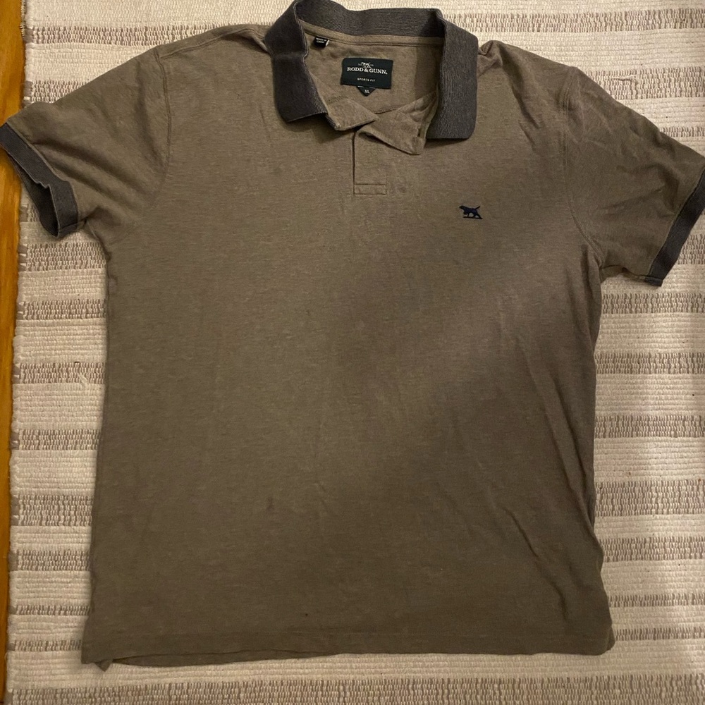Rodd and gunn XL polo brown and gray